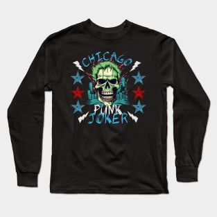 Chicago Punk Joker Long Sleeve T-Shirt